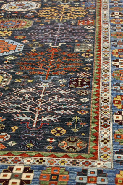 Tree Kazak Handwoven Tribal Rug, J81388