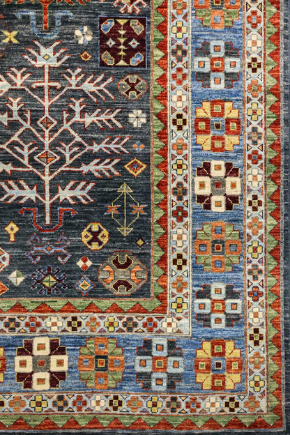 Tree Kazak Handwoven Tribal Rug, J81388