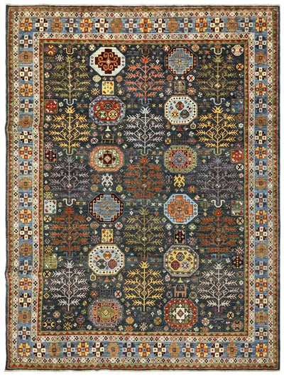 Tree Kazak Handwoven Tribal Rug