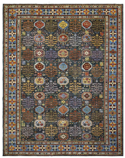 Tree Kazak Handwoven Tribal Rug