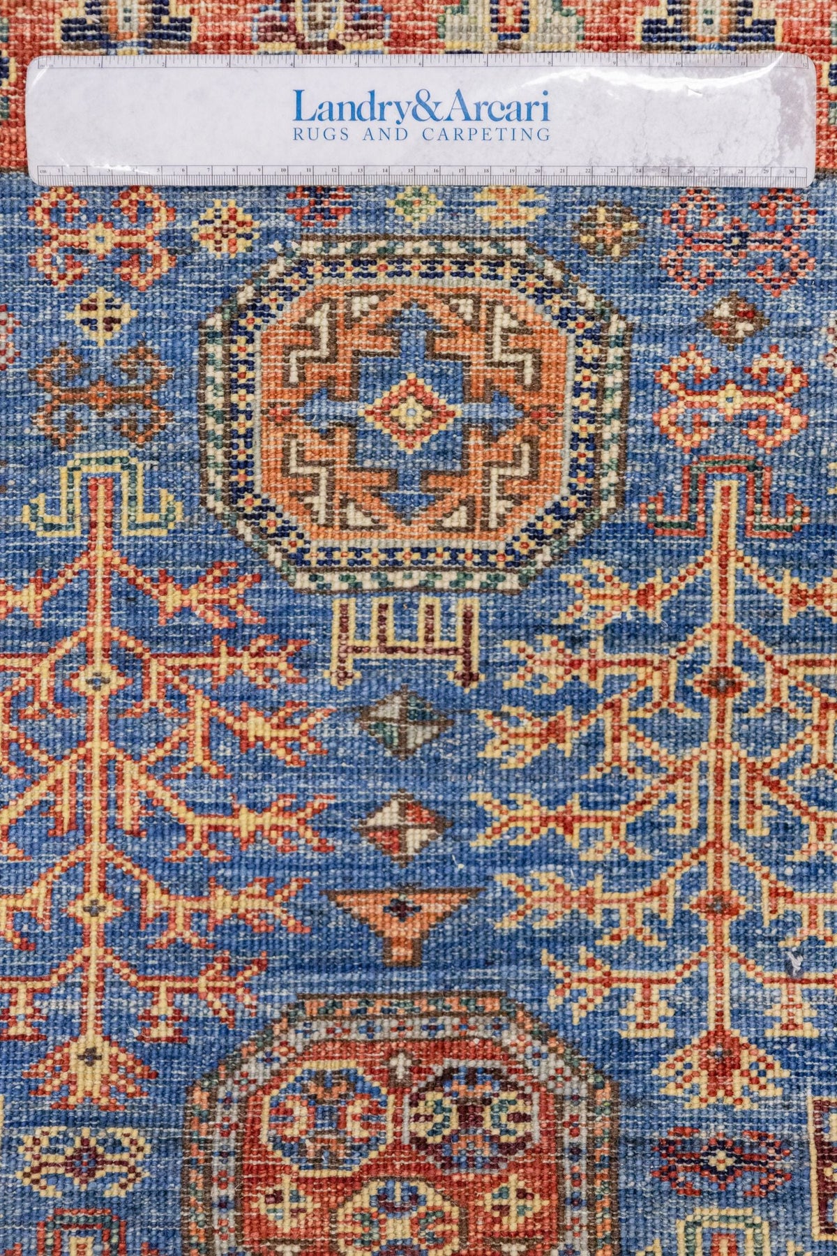 Tree Kazak Handwoven Tribal Rug, J89325
