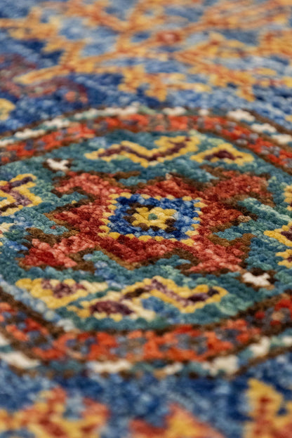 Tree Kazak Handwoven Tribal Rug, J89326