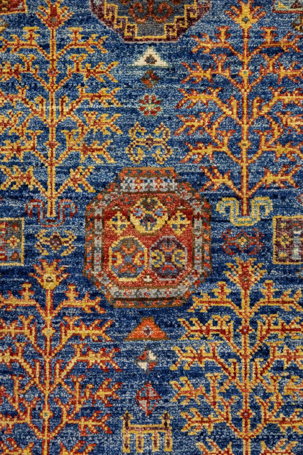 Tree Kazak Handwoven Tribal Rug, J89326