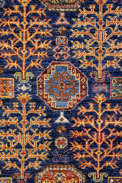 Tree Kazak Handwoven Tribal Rug, J89327