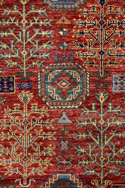 Tree Kazak Handwoven Tribal Rug, J89328