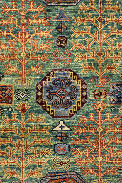 Tree Kazak Handwoven Tribal Rug, J89335