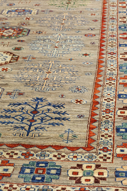 Tree Kazak Handwoven Tribal Rug, J80914