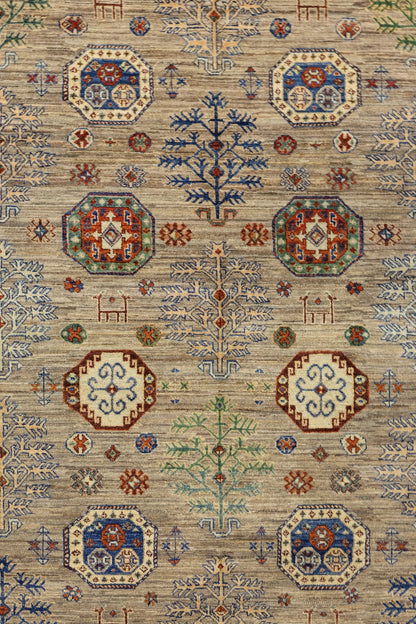 Tree Kazak Handwoven Tribal Rug, J80914