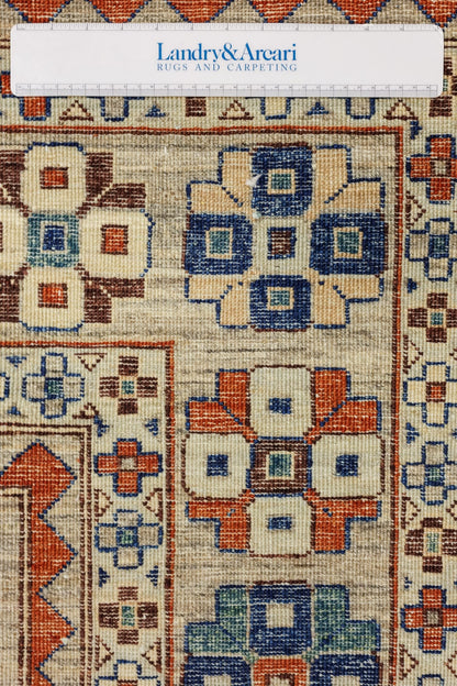 Tree Kazak Handwoven Tribal Rug, J80914