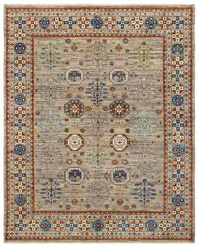 Tree Kazak Handwoven Tribal Rug