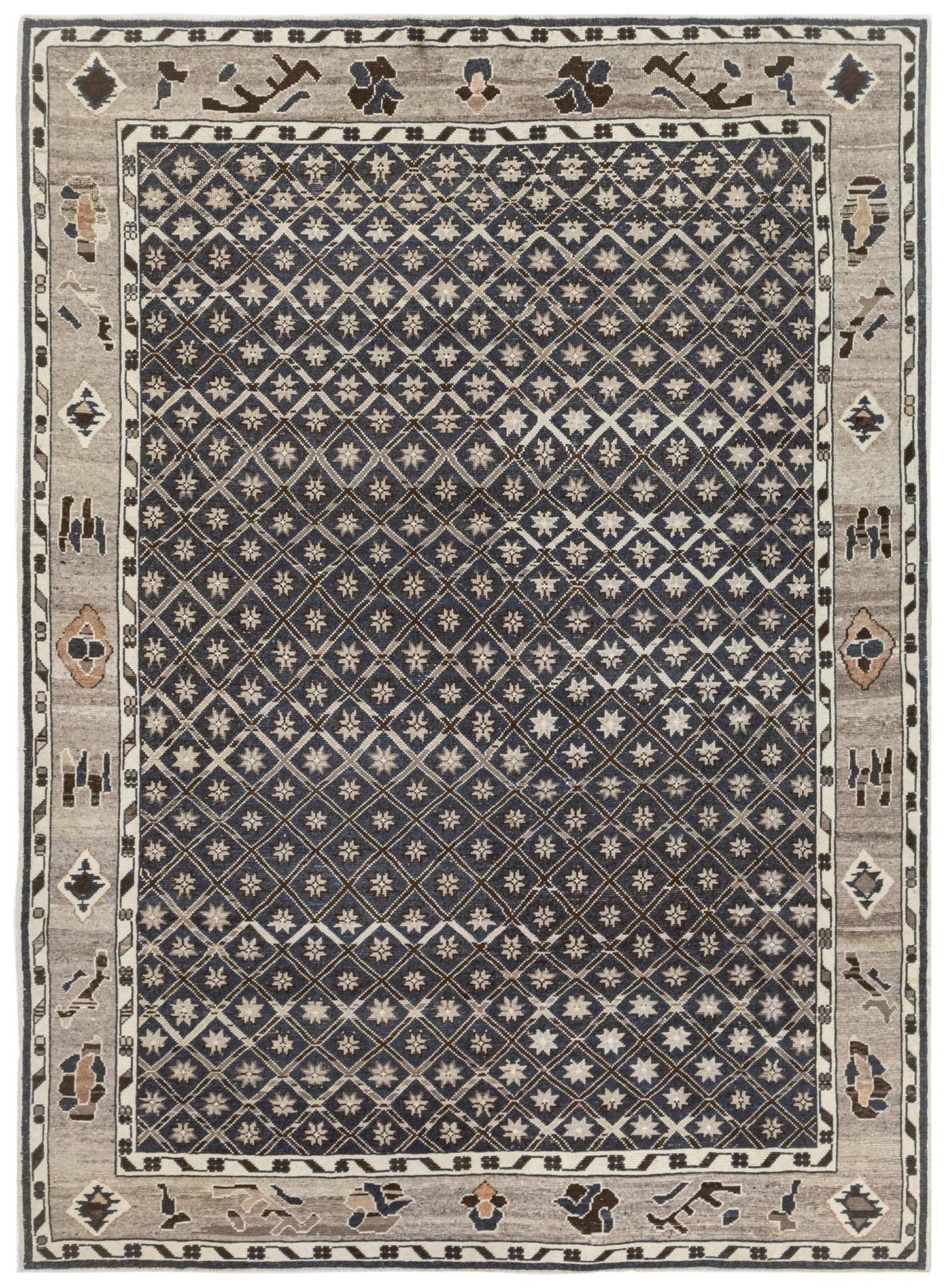  Trellis Kars Handwoven Tribal Rug