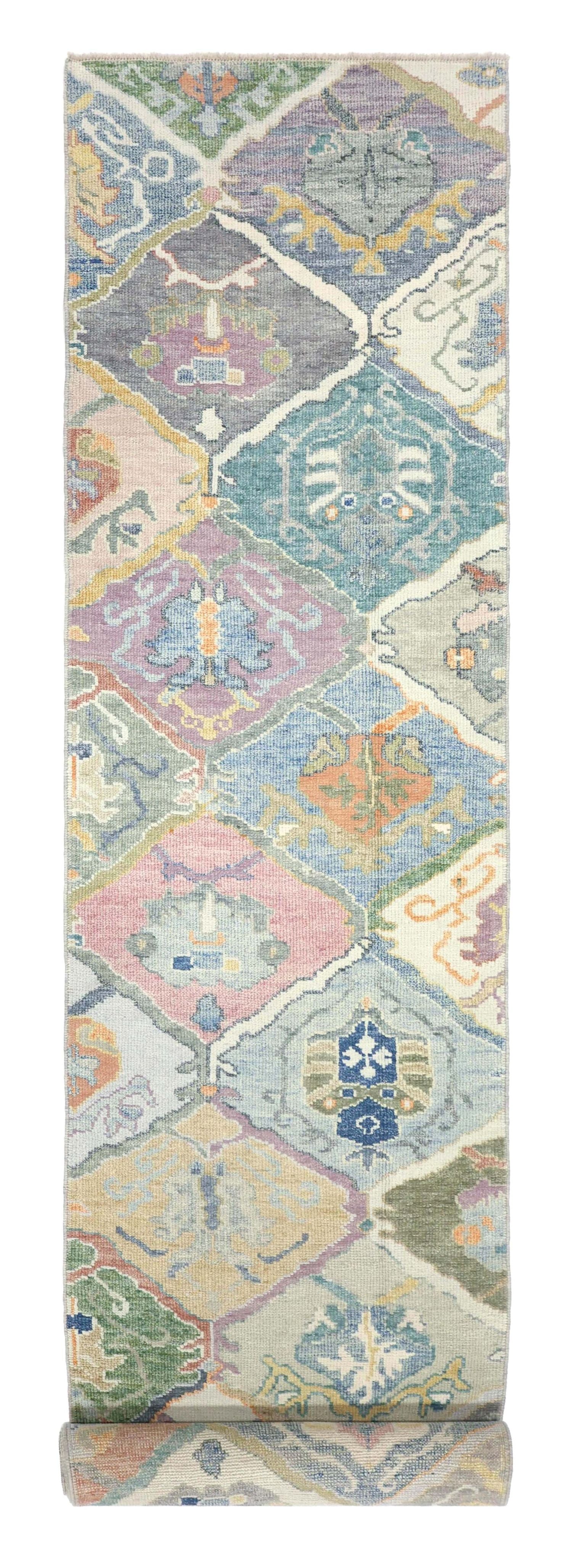 Trellis Oushak Handwoven Tribal Rug