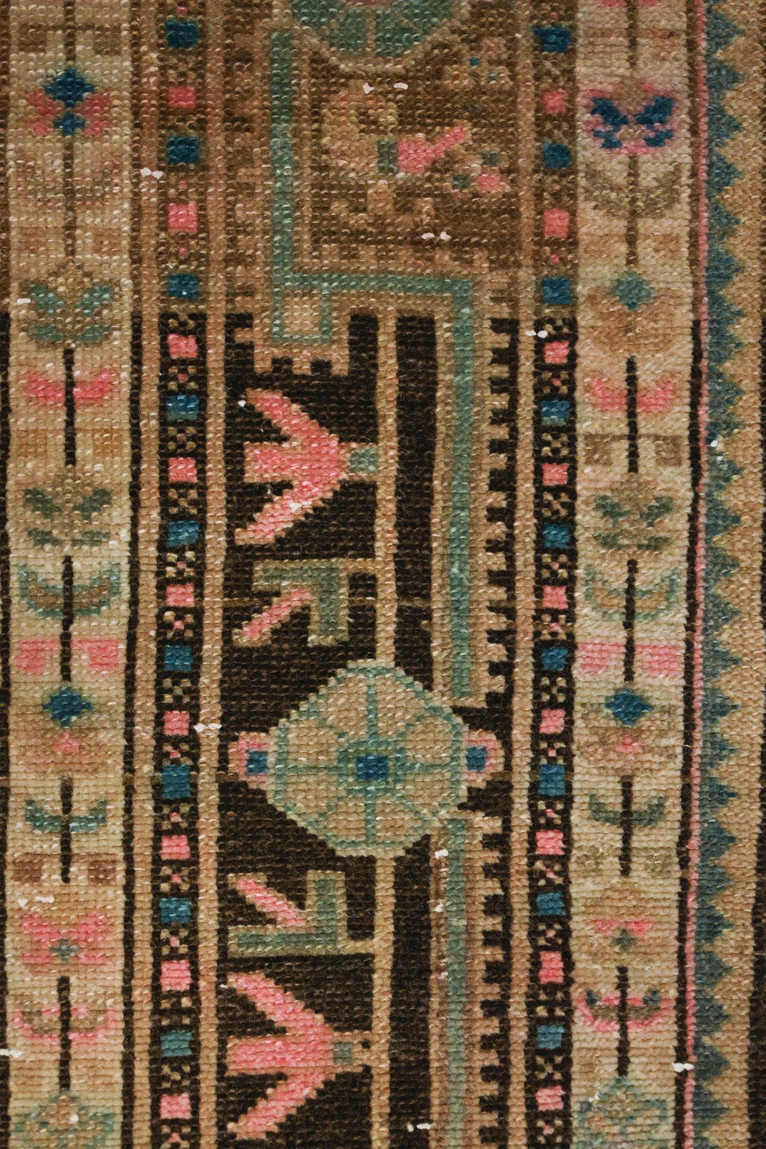 Vintage Tuishakan Handwoven Tribal Rug, J69275