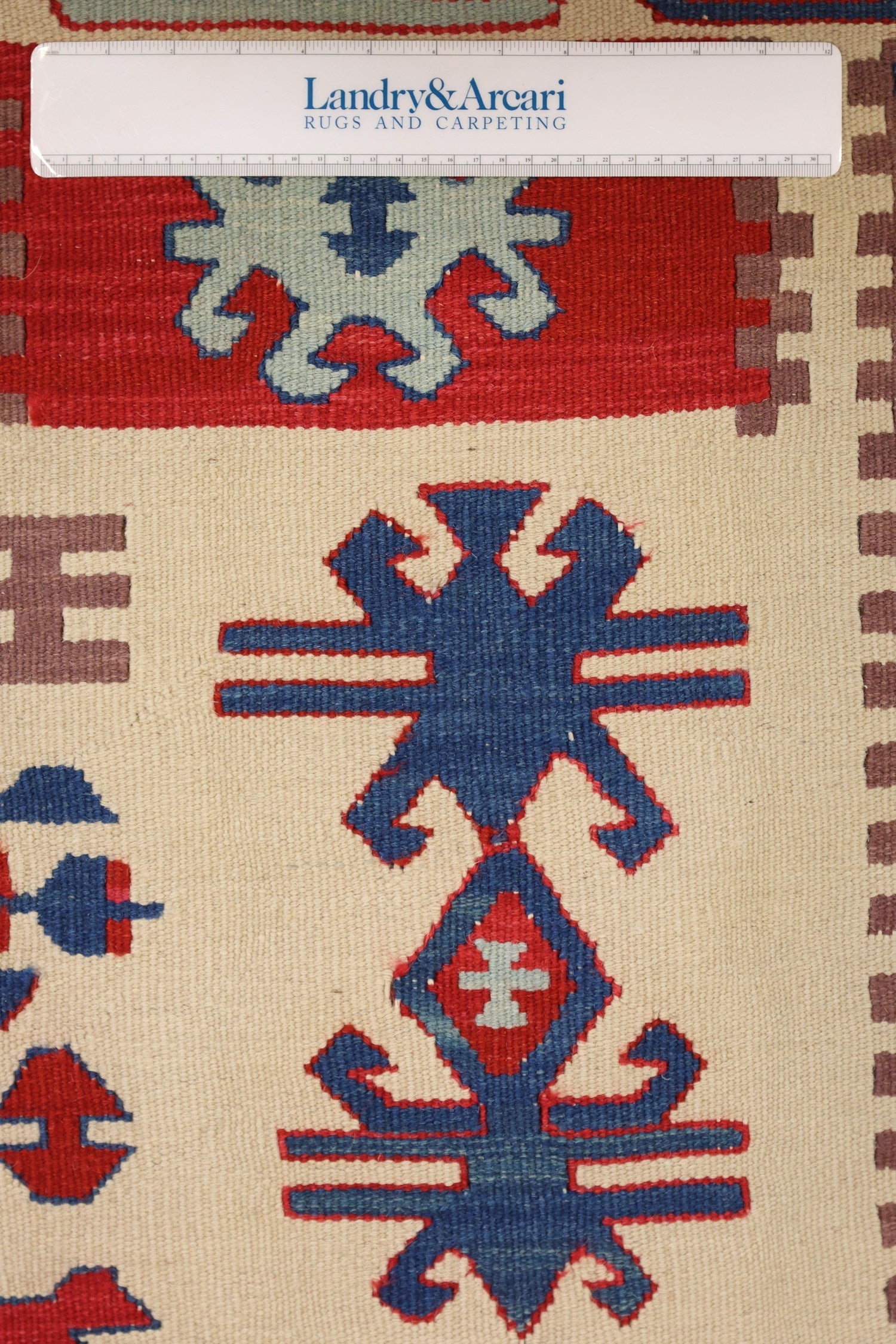 Vintage Turkish Kilm Handwoven Tribal Rug, J71264