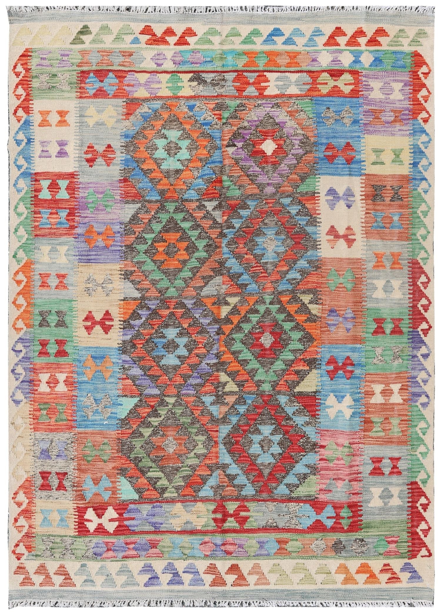 Uzbek Kilim Handwoven Tribal Rug | Landry & Arcari