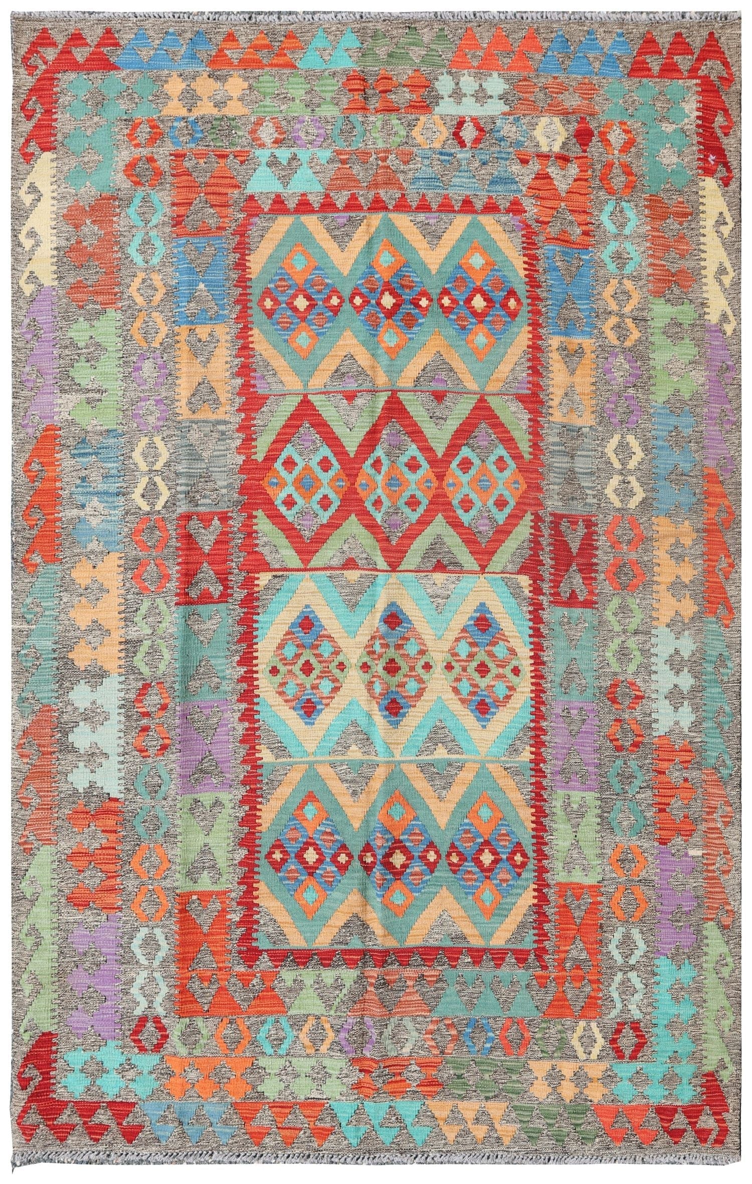Uzbek Kilim Handwoven Tribal Rug | Landry & Arcari