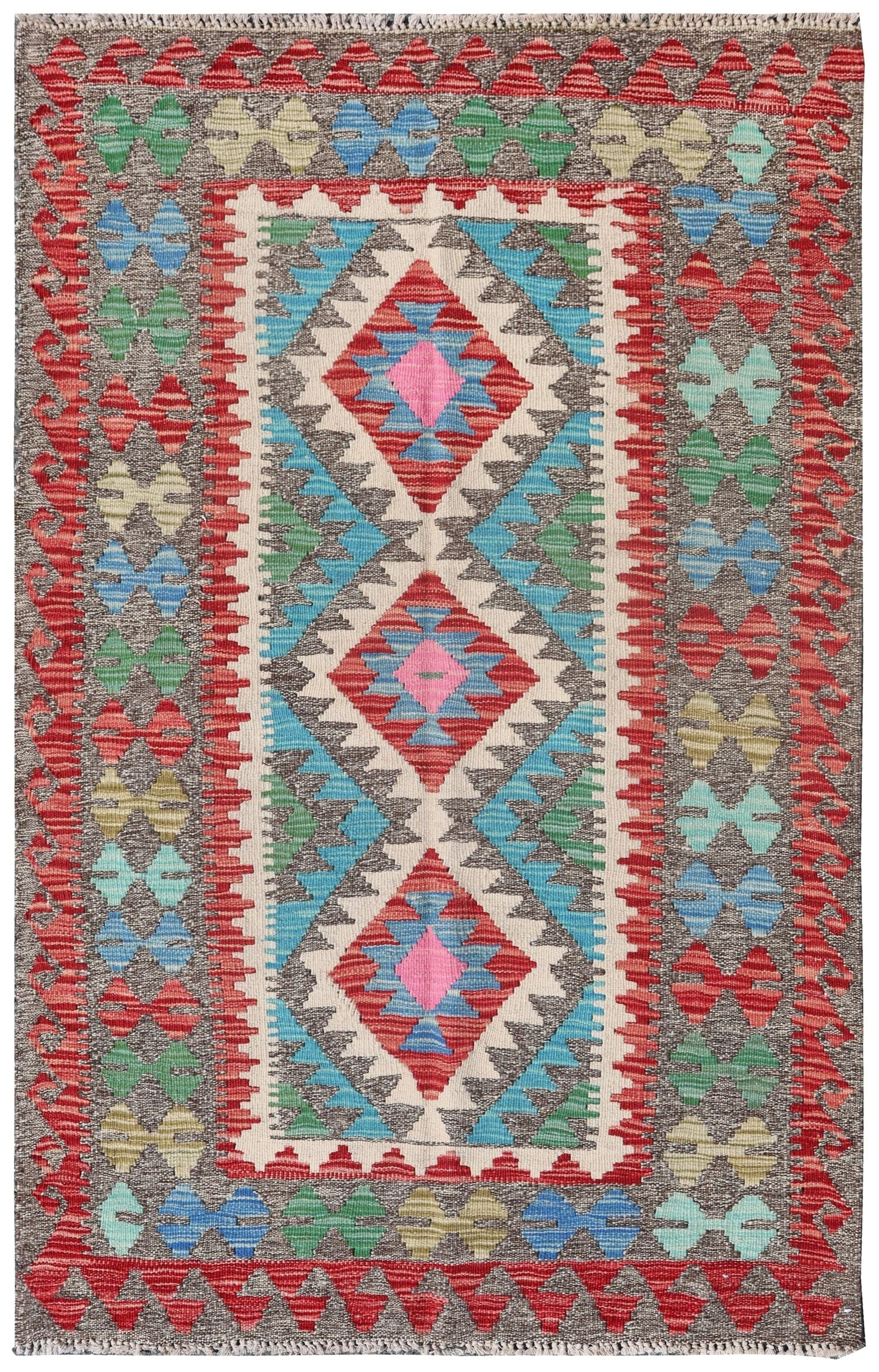 Uzbek Kilim Handwoven Tribal Rug | Landry & Arcari
