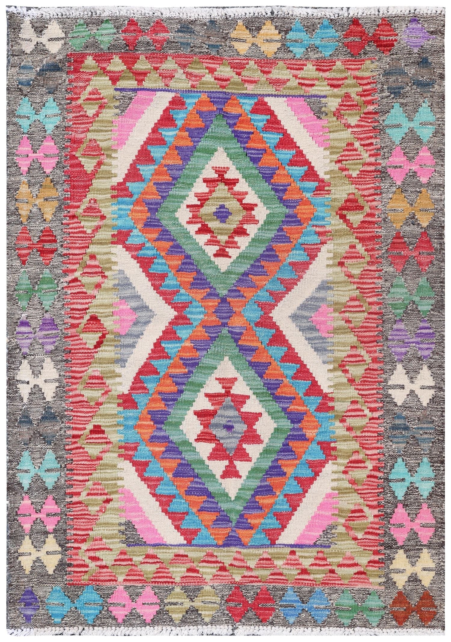 Uzbek Kilim Handwoven Tribal Rug | Landry & Arcari