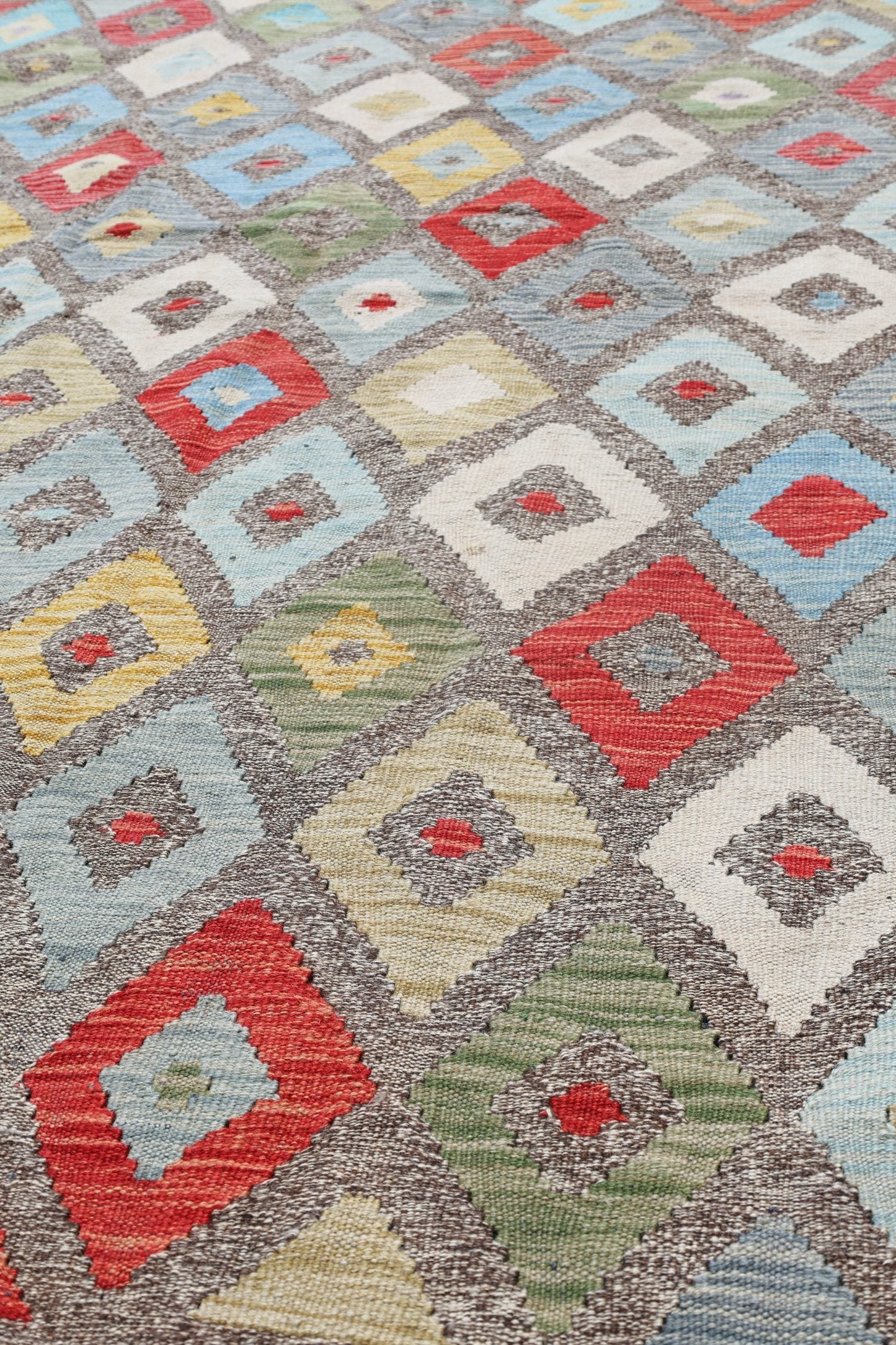 Uzbek Kilim Handwoven Tribal Rug, J72902