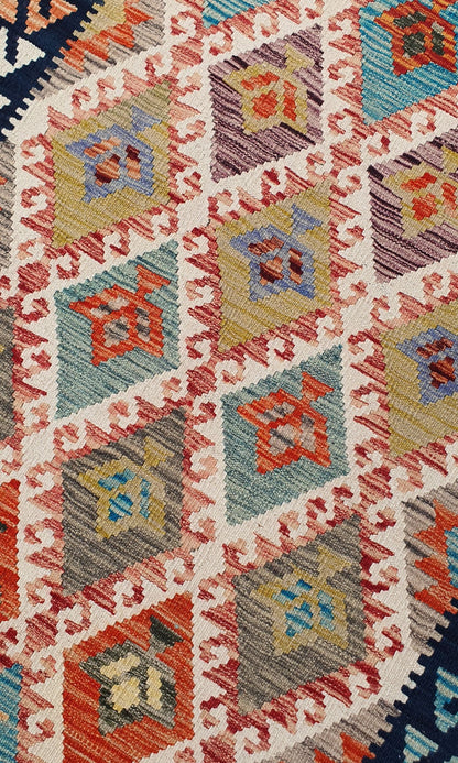 Uzbek Kilim Handwoven Tribal Rug, J80114