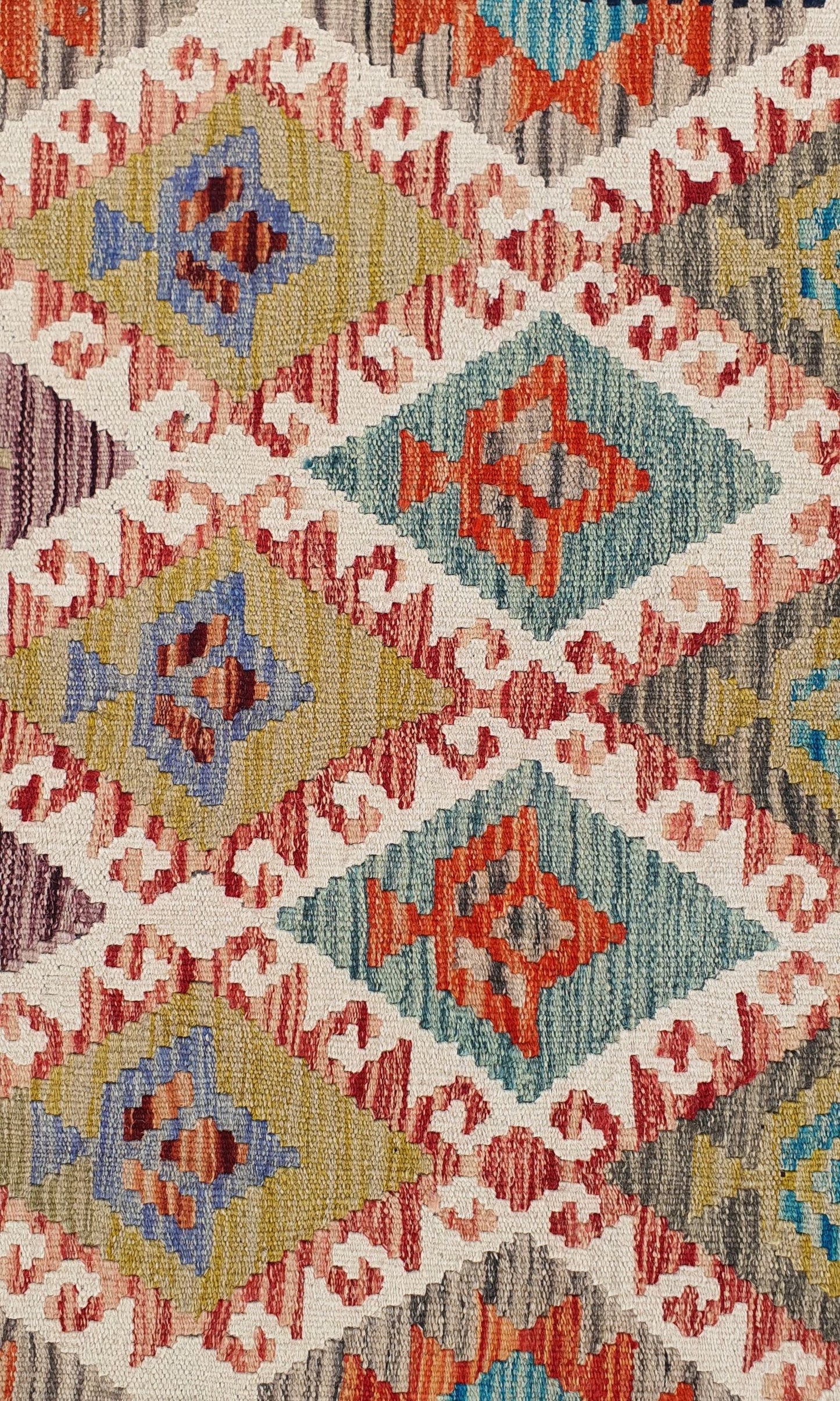 Uzbek Kilim Handwoven Tribal Rug, J80114