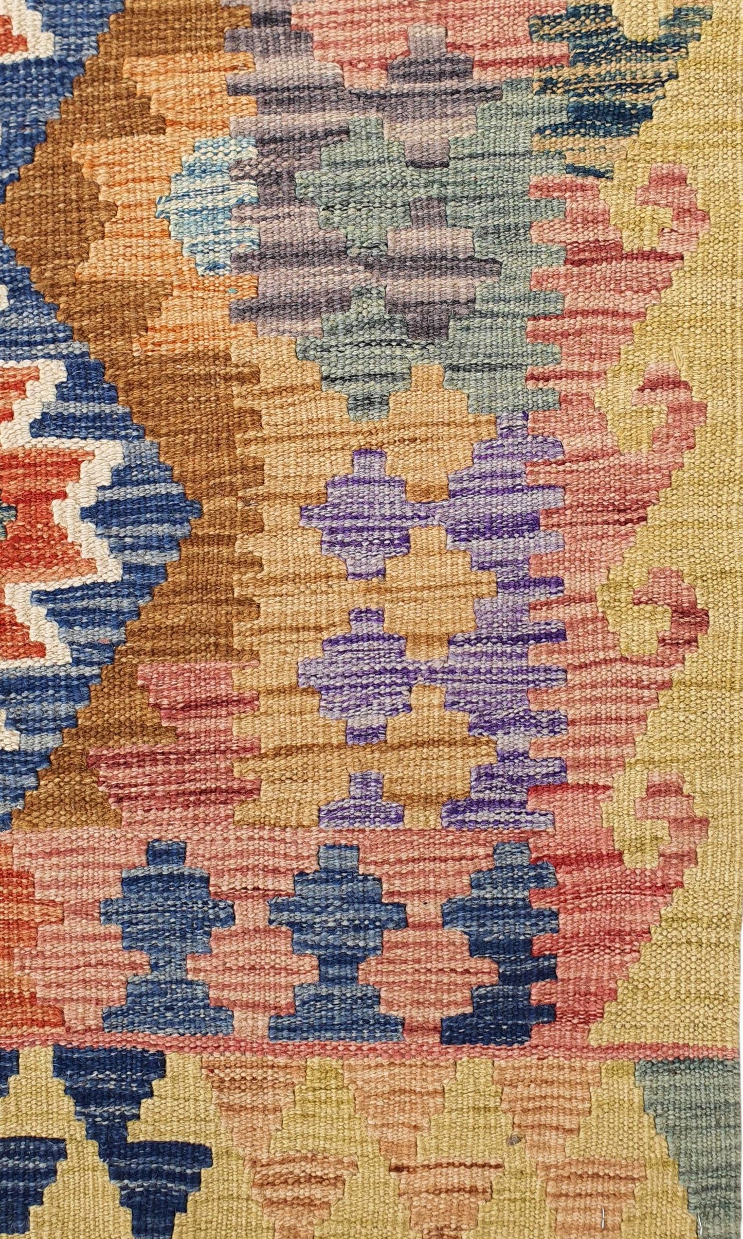 Uzbek Kilim Handwoven Tribal Rug, J80117