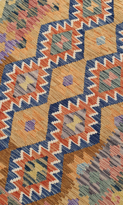 Uzbek Kilim Handwoven Tribal Rug, J80117