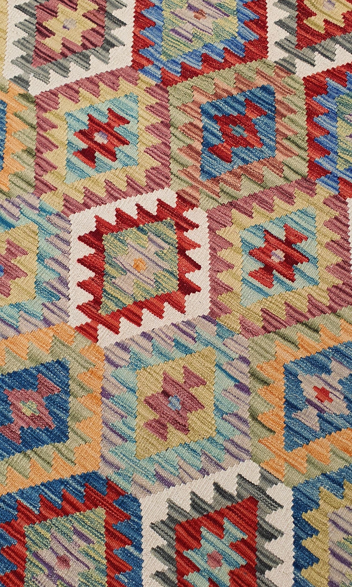 Uzbek Kilim Handwoven Tribal Rug, J80118