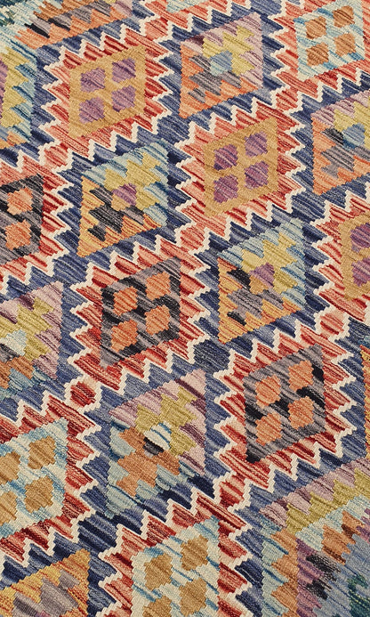 Uzbek Kilim Handwoven Tribal Rug, J80120