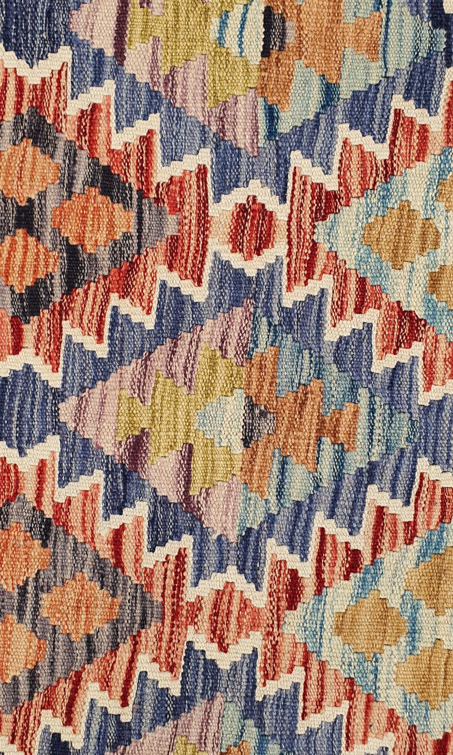 Uzbek Kilim Handwoven Tribal Rug, J80120