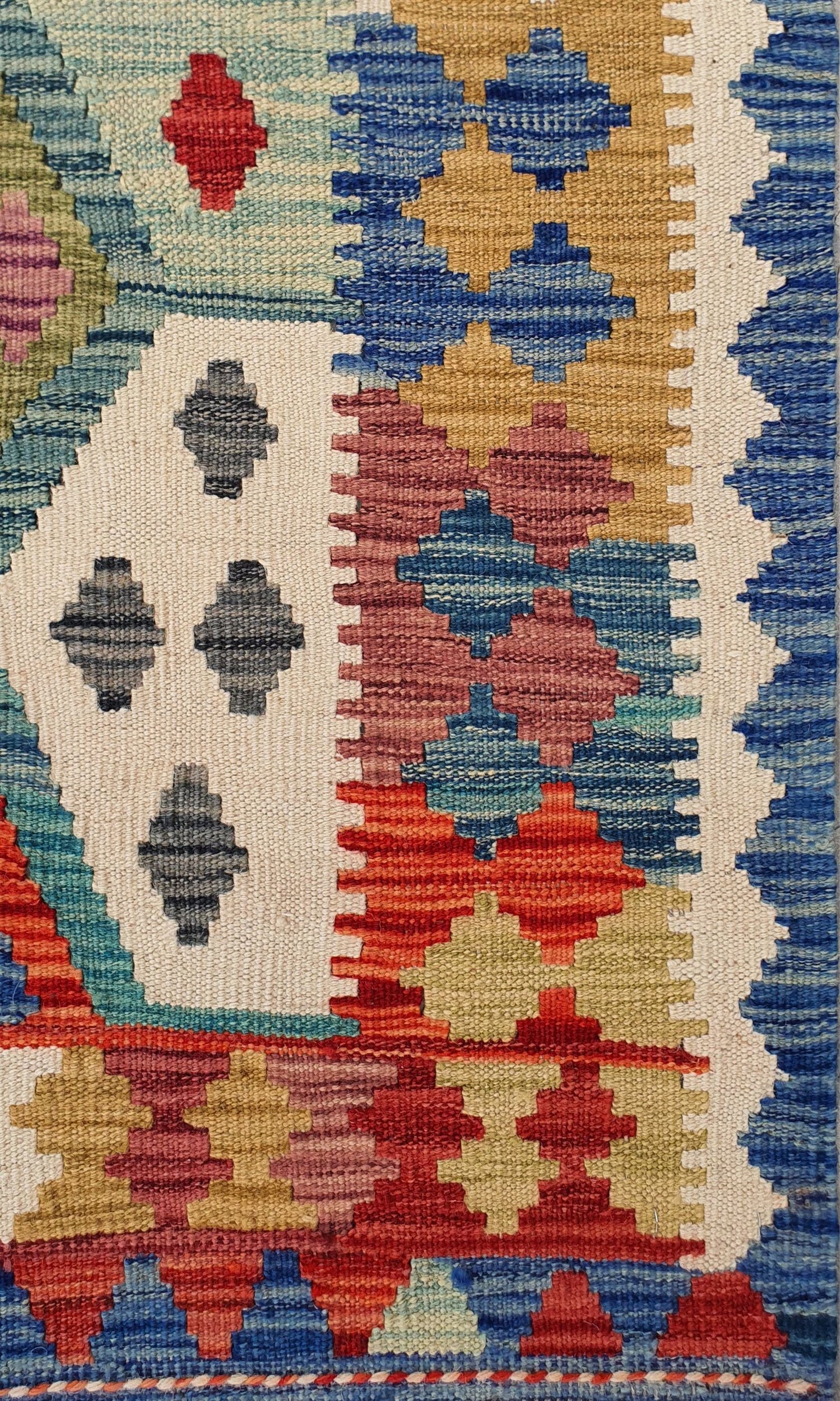 Uzbek Kilim Handwoven Tribal Rug, J80121