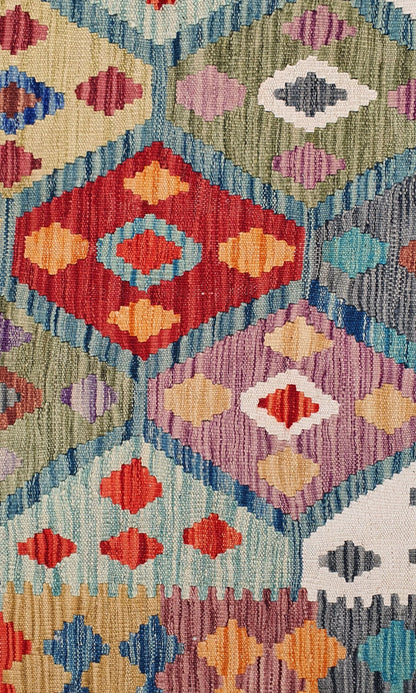 Uzbek Kilim Handwoven Tribal Rug, J80121