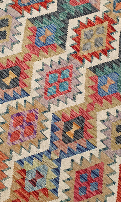 Uzbek Kilim Handwoven Tribal Rug, J80122