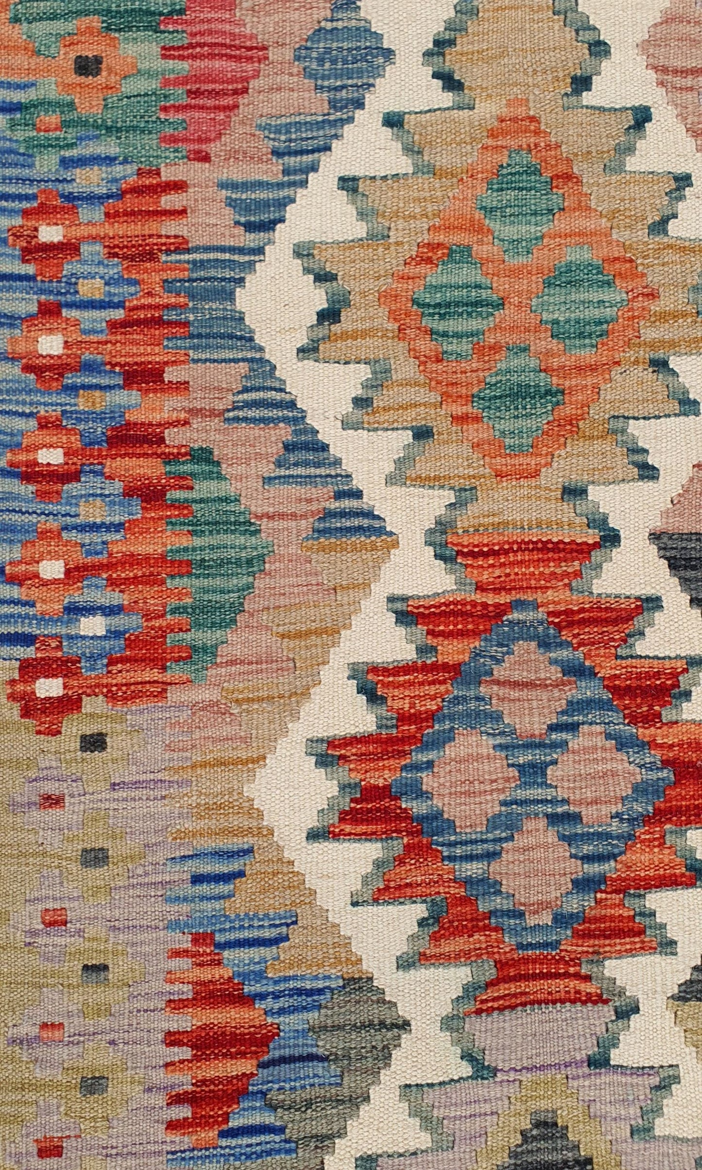 Uzbek Kilim Handwoven Tribal Rug, J80122