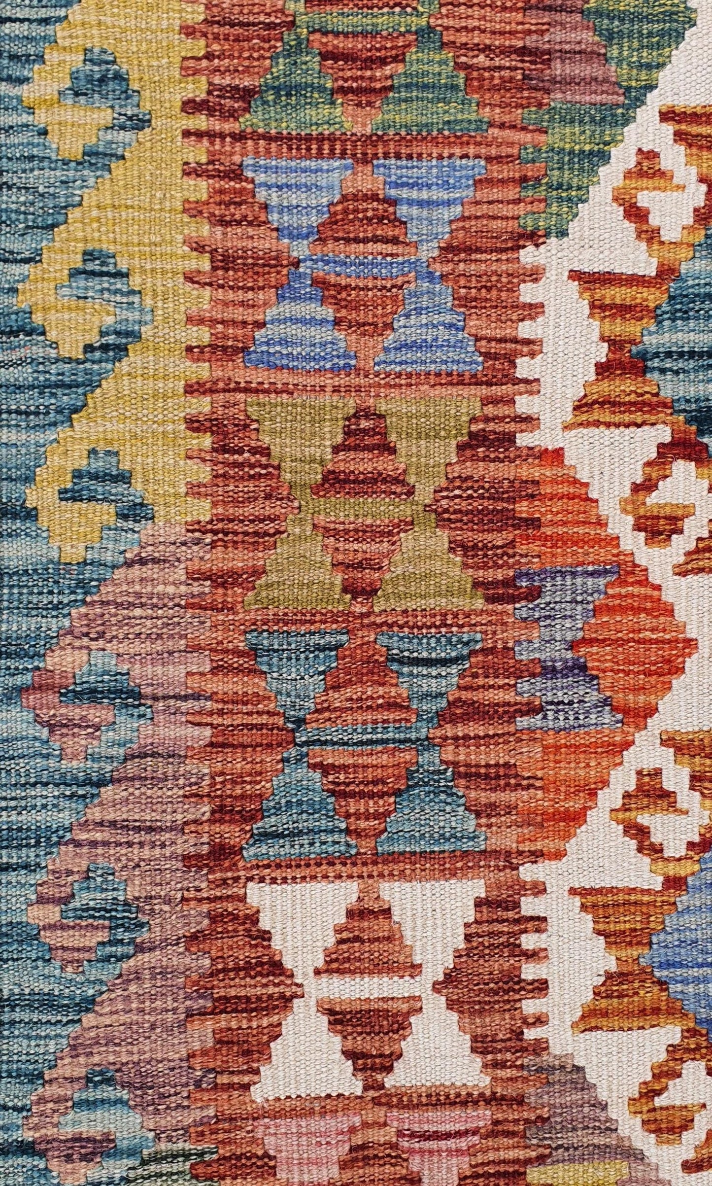 Uzbek Kilim Handwoven Tribal Rug, J80124