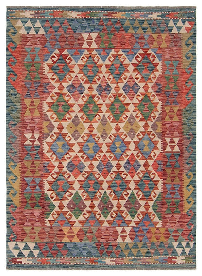 Uzbek Kilim Handwoven Tribal Rug
