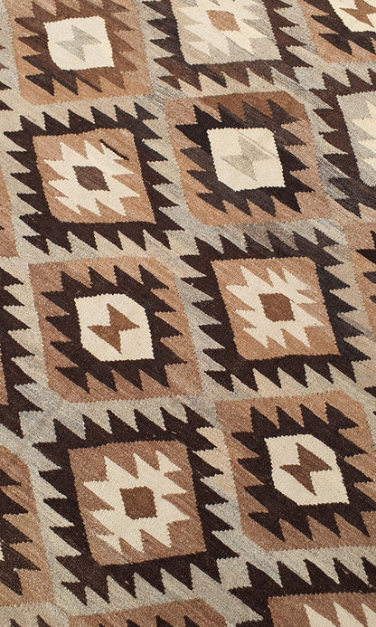 Uzbek Kilim Handwoven Tribal Rug, J80126