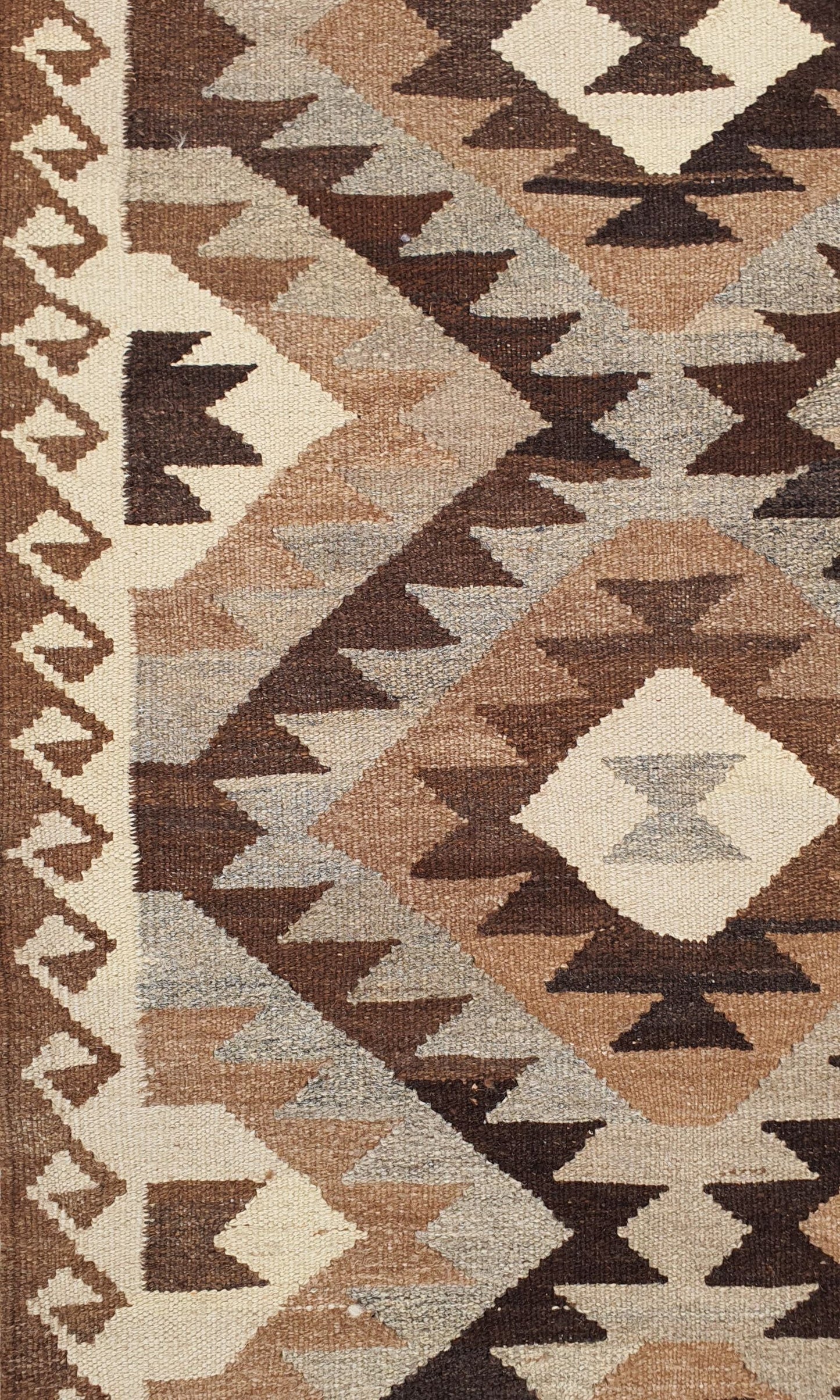 Uzbek Kilim Handwoven Tribal Rug, J80126