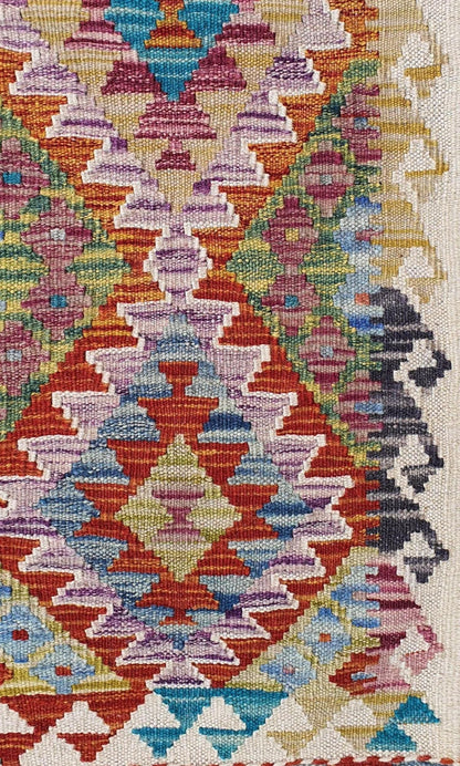 Uzbek Kilim Handwoven Tribal Rug, J80128