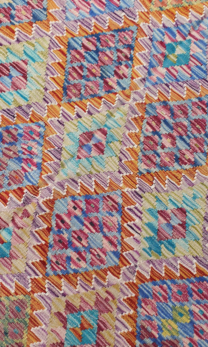 Uzbek Kilim Handwoven Tribal Rug, J80128