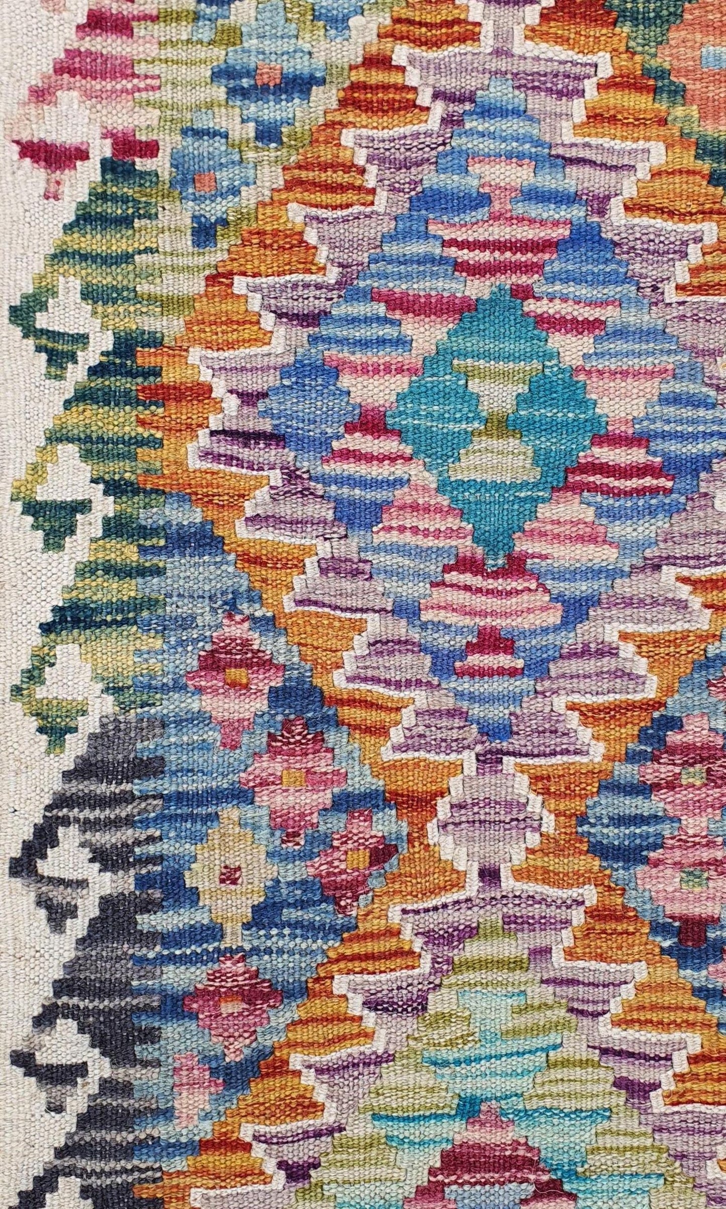 Uzbek Kilim Handwoven Tribal Rug, J80128