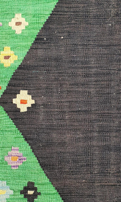 Uzbek Kilim Handwoven Tribal Rug, J80130