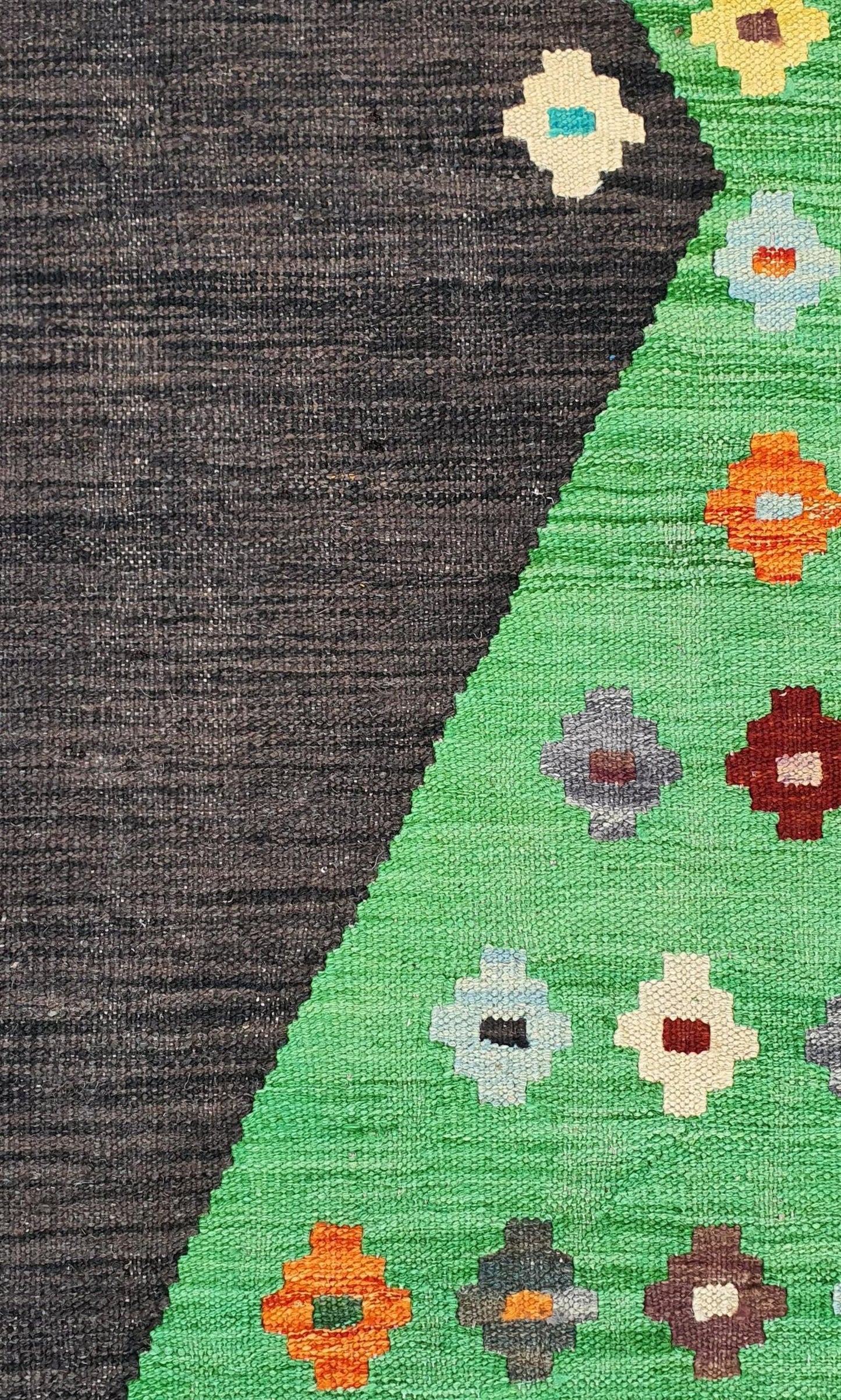 Uzbek Kilim Handwoven Tribal Rug, J80130