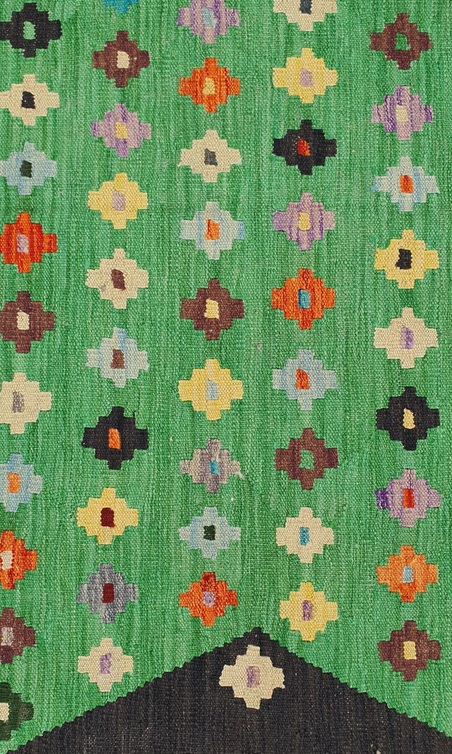 Uzbek Kilim Handwoven Tribal Rug, J80130