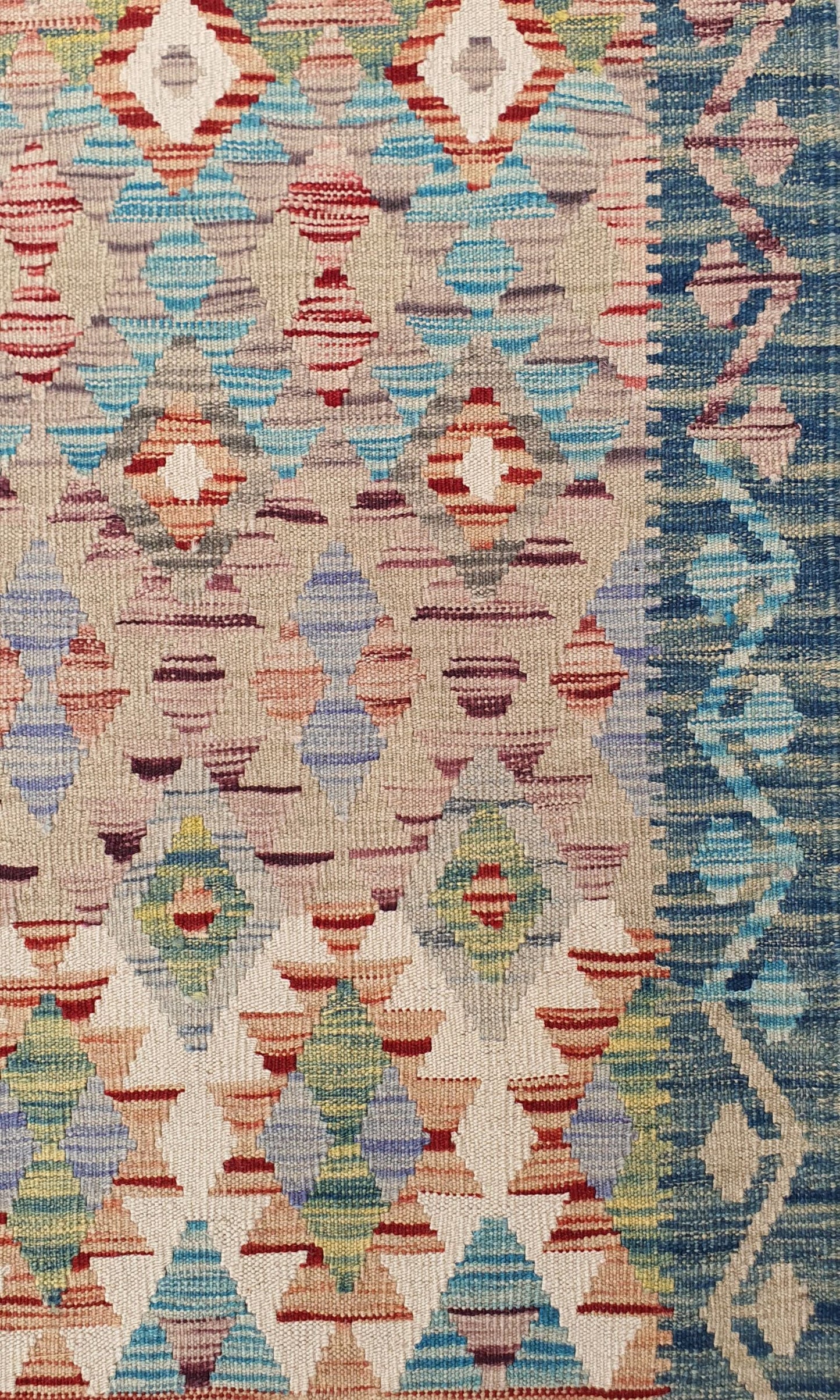 Uzbek Kilim Handwoven Tribal Rug, J80131
