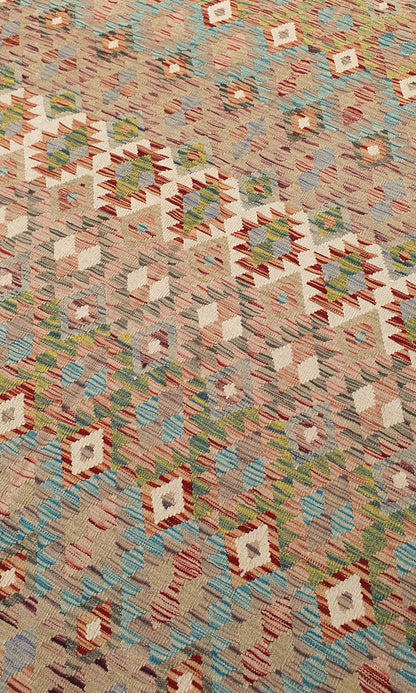 Uzbek Kilim Handwoven Tribal Rug, J80131