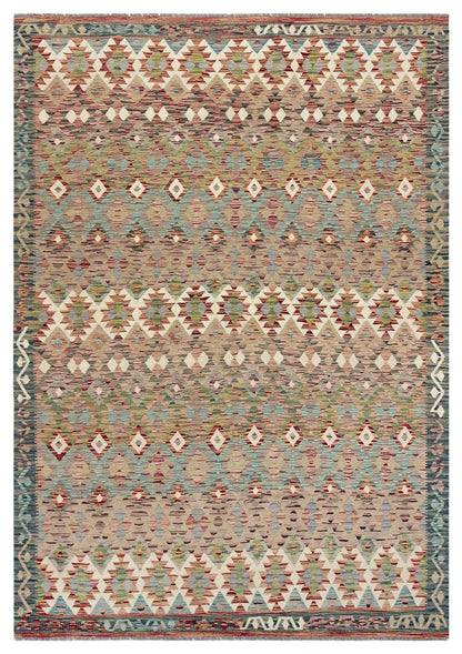 Uzbek Kilim Handwoven Tribal Rug