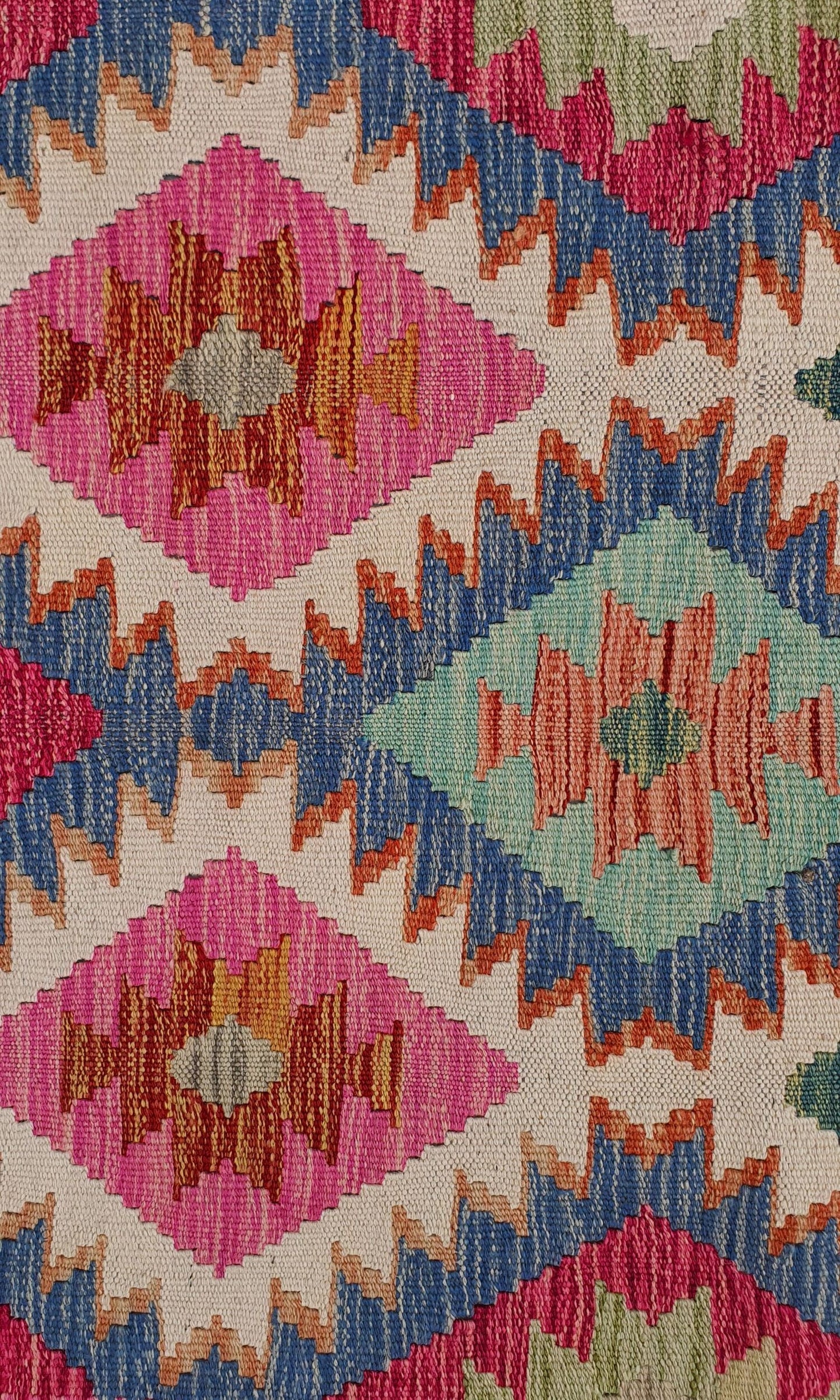 Uzbek Kilim Handwoven Tribal Rug, J80134