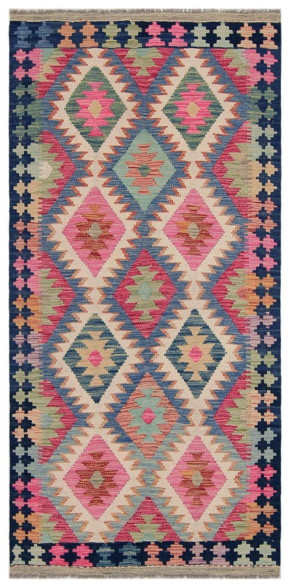 Uzbek Kilim Handwoven Tribal Rug