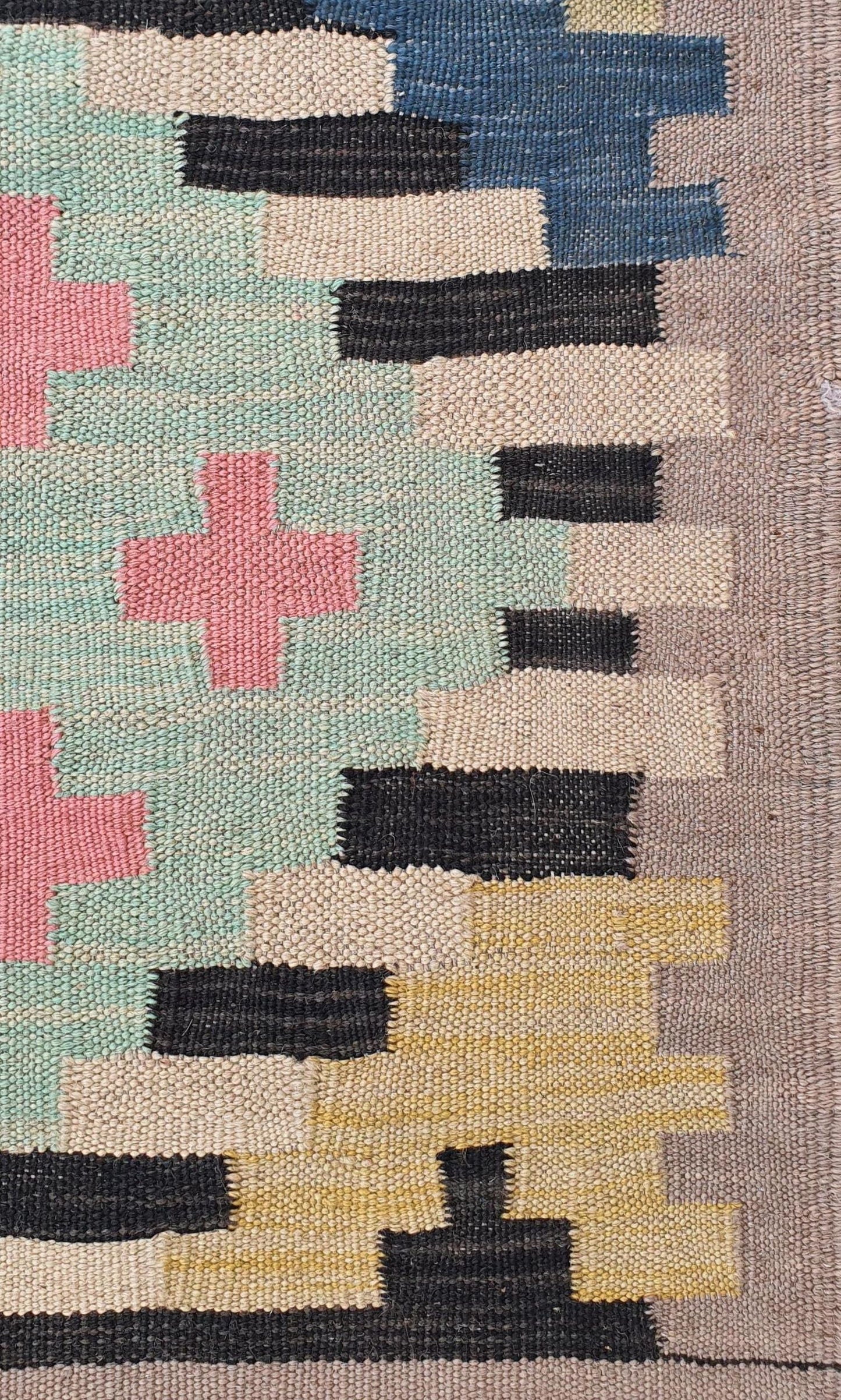 Uzbek Kilim Handwoven Tribal Rug, J80136
